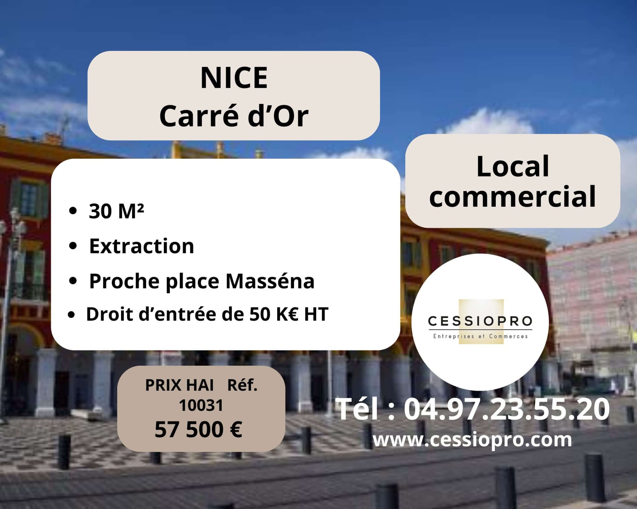 Local commercial 30 m² — NICE — photo 1