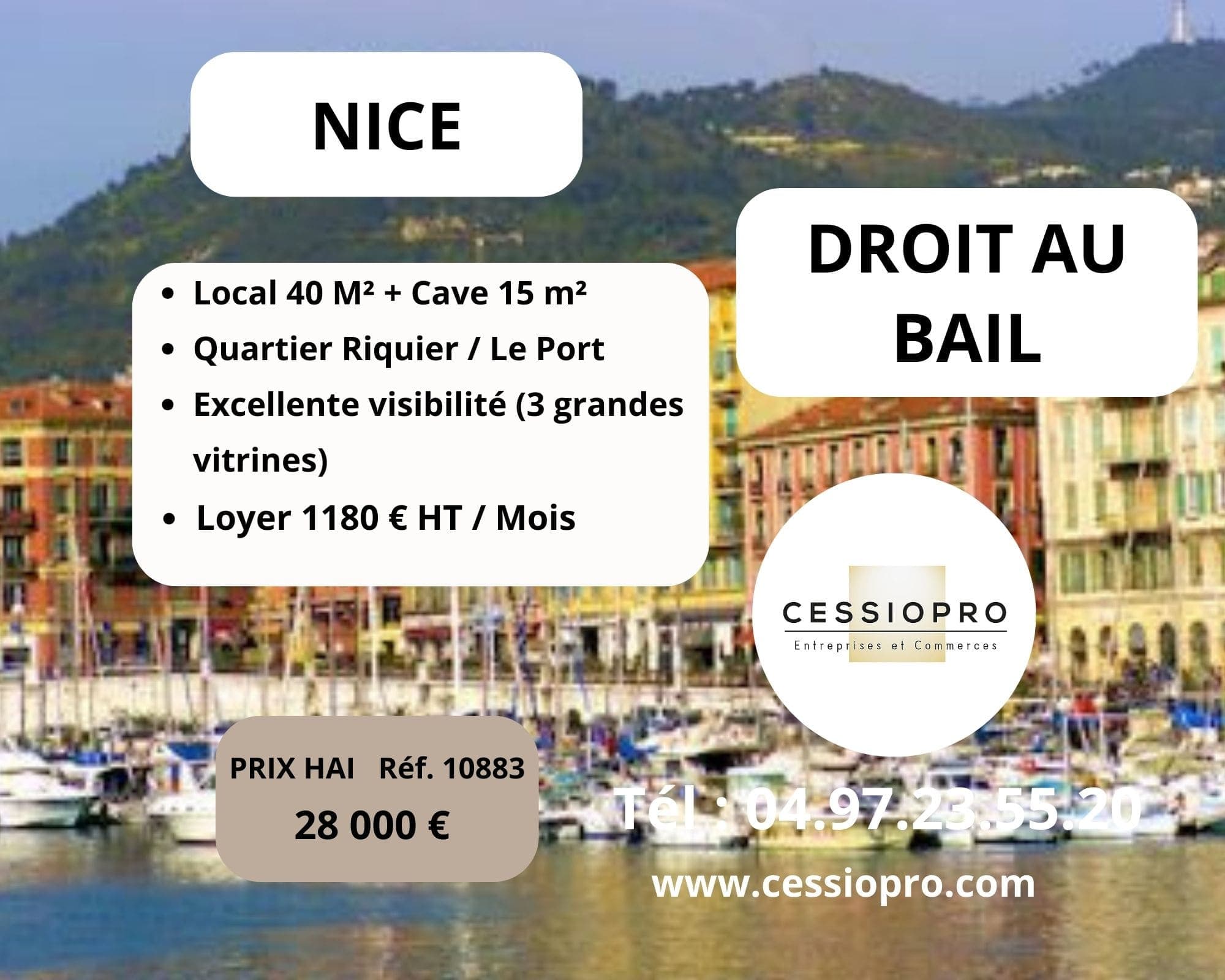 Local commercial 40 m² — NICE — photo 1