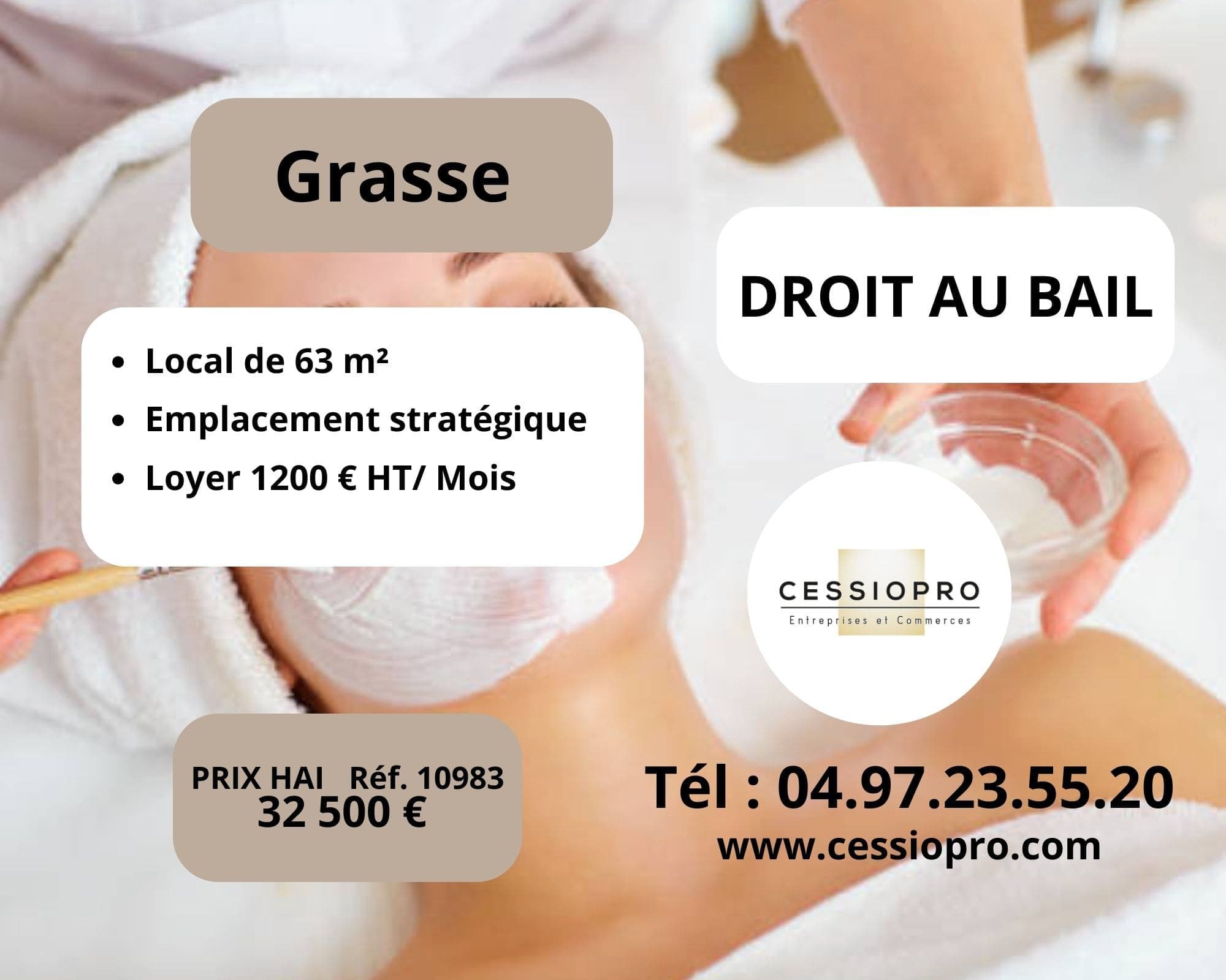 Local commercial 63 m² — GRASSE — photo 1