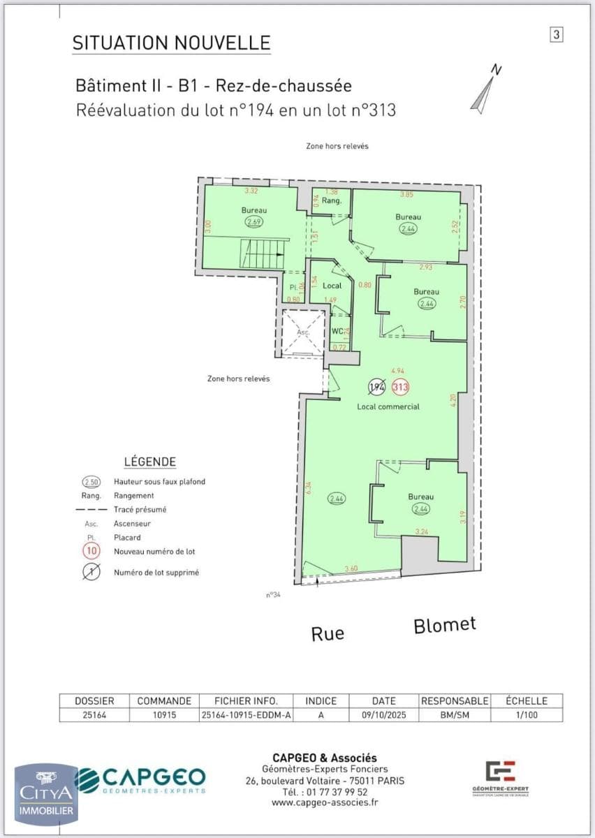 Local commercial 116 m² — PARIS 15 — photo 1