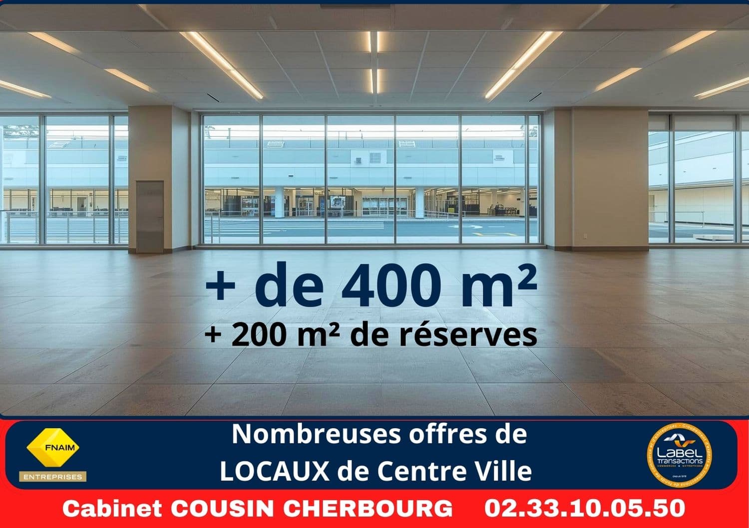 Local commercial 400 m² — MANCHE — photo 1