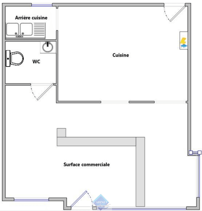 Local commercial · 53 m² · Fonds de commerce — photo 3