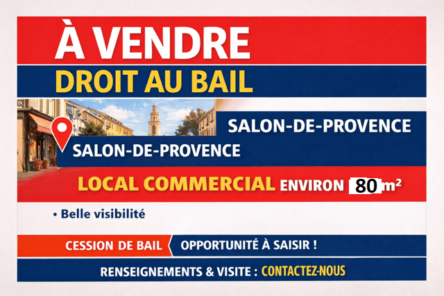 Local commercial · 80 m² · Fonds de commerce — photo 1