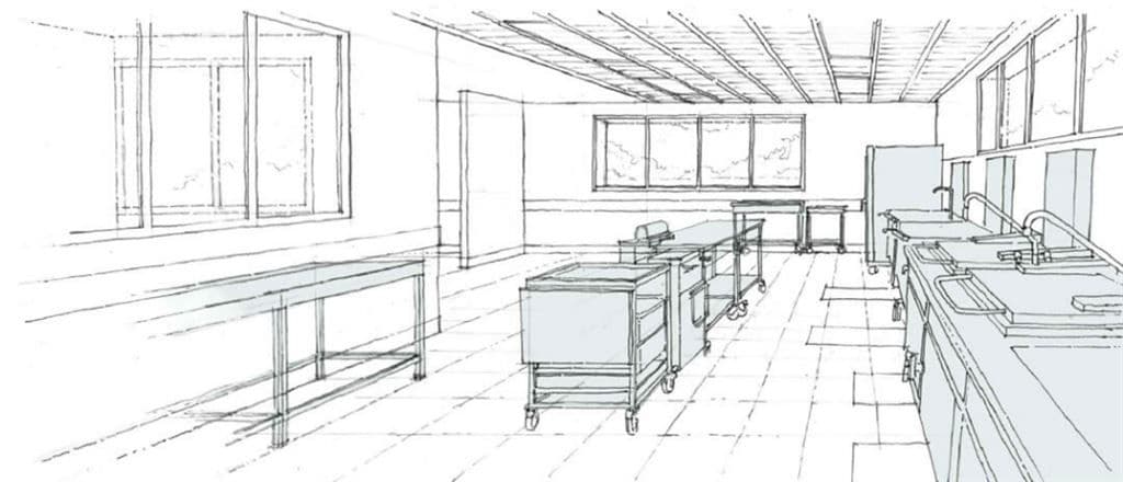 Cuisine centrale · 420 m² · Location — photo 1