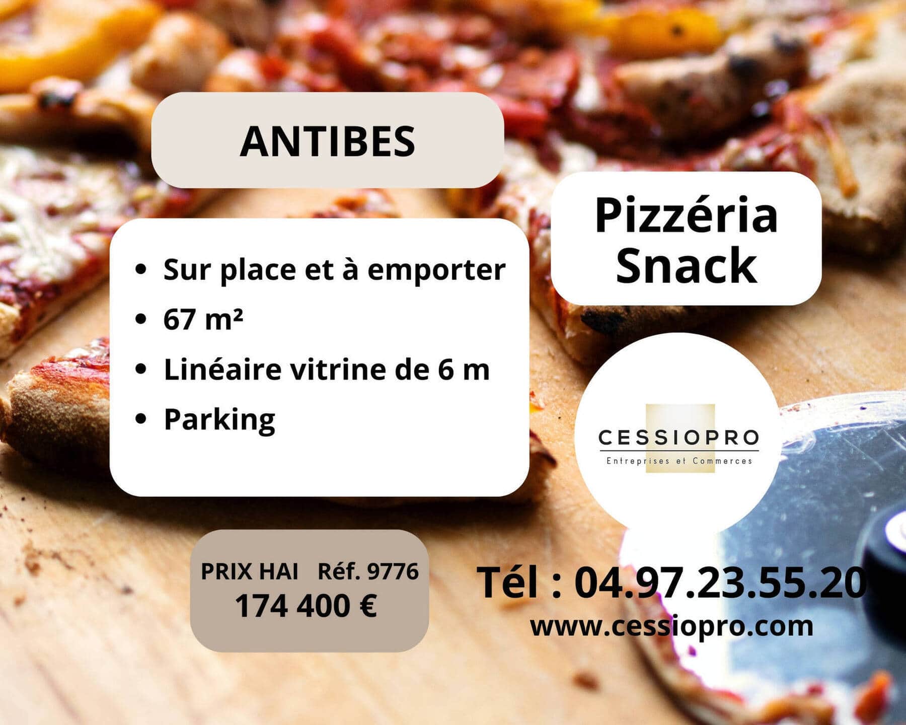 Pizzeria vente a emporter restauration rapide · 74 m² · Fonds de commerce — photo 1