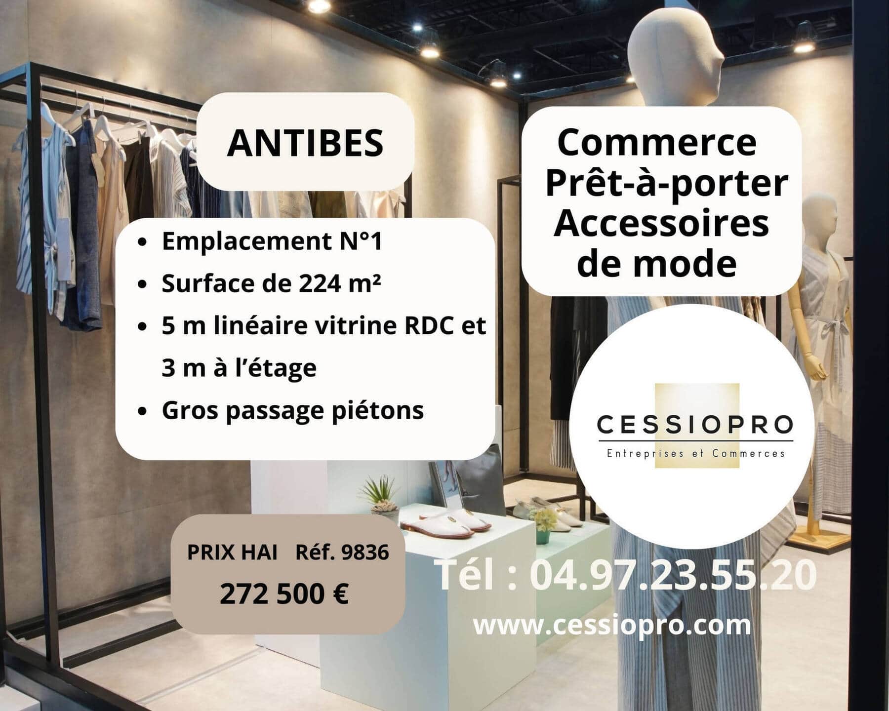 Pret a porter · 224 m² · Fonds de commerce — photo 1