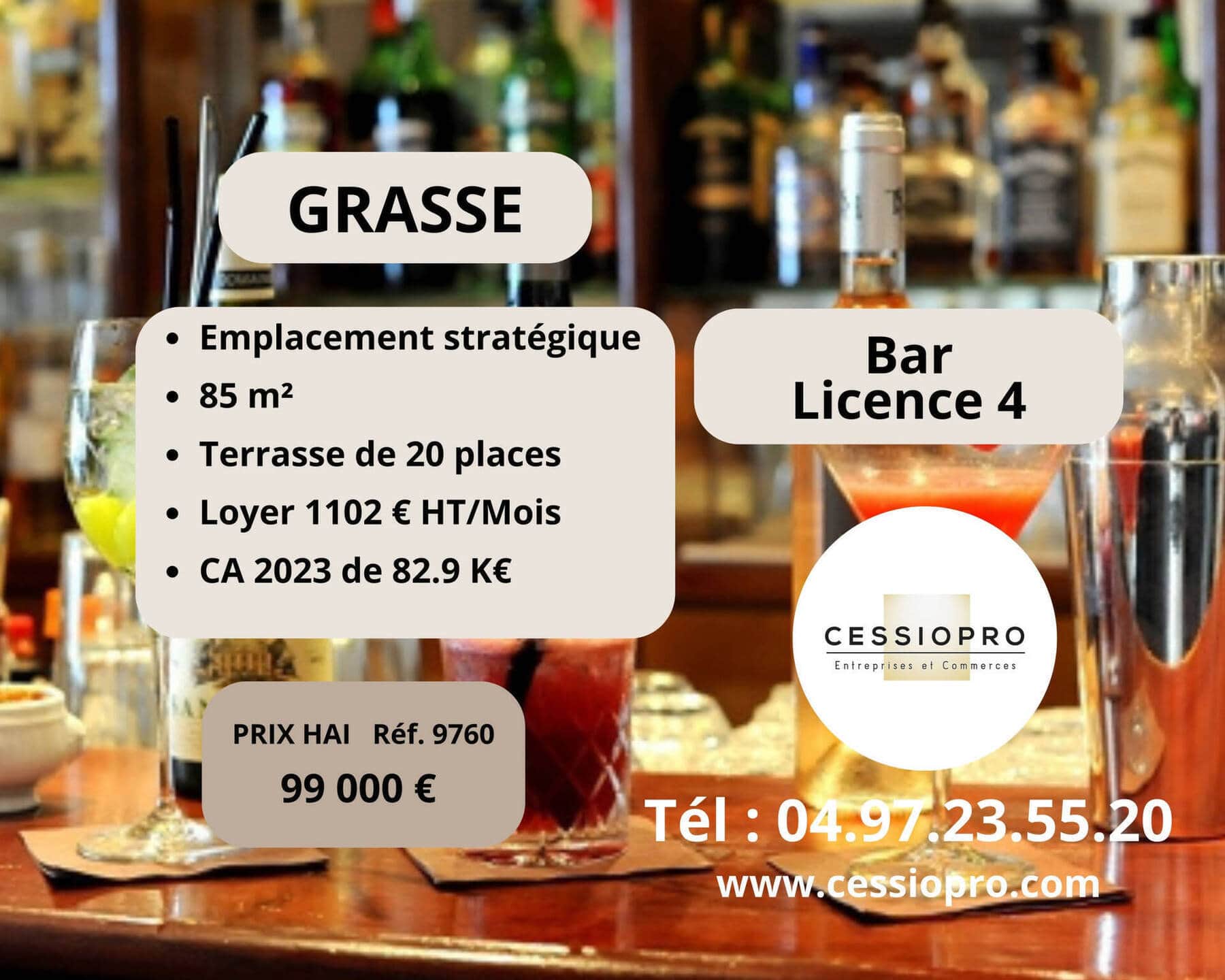 Bar licence iv loto · 85 m² · Fonds de commerce — photo 1