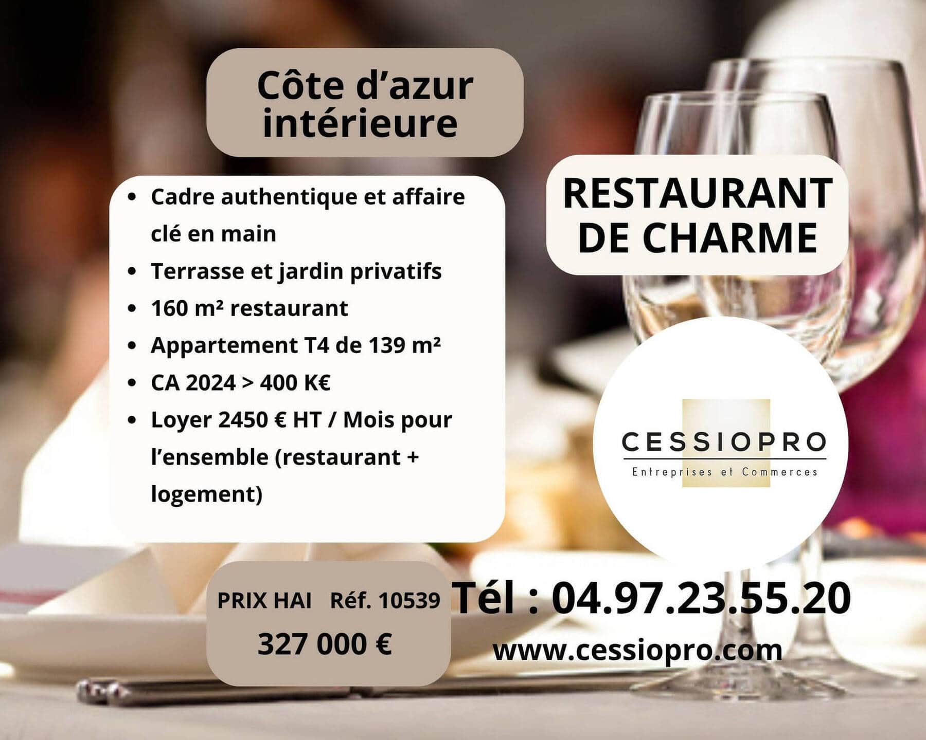 Restaurant · 300 m² · Fonds de commerce — photo 1