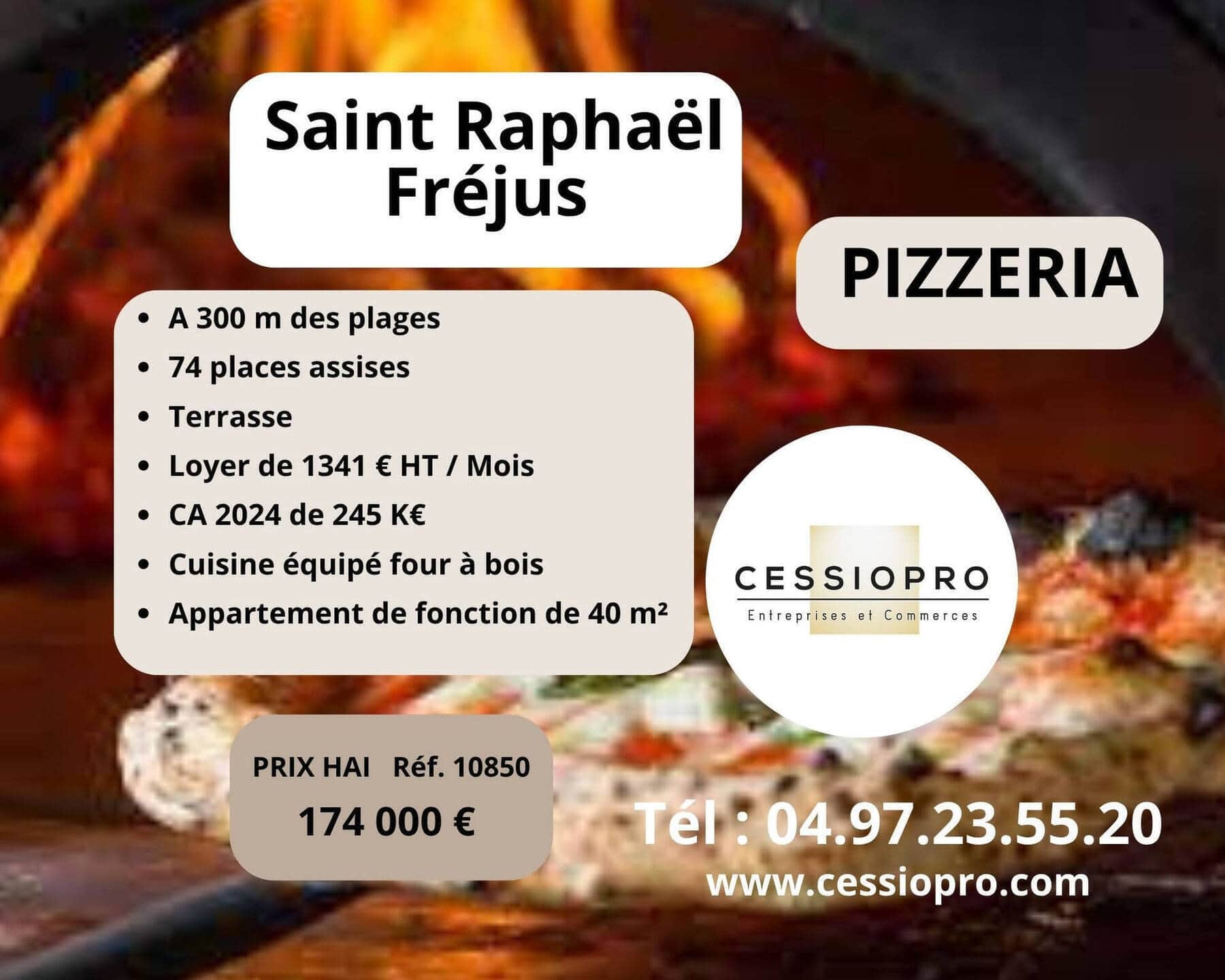 Restaurant pizzeria · 135 m² · Fonds de commerce — photo 1