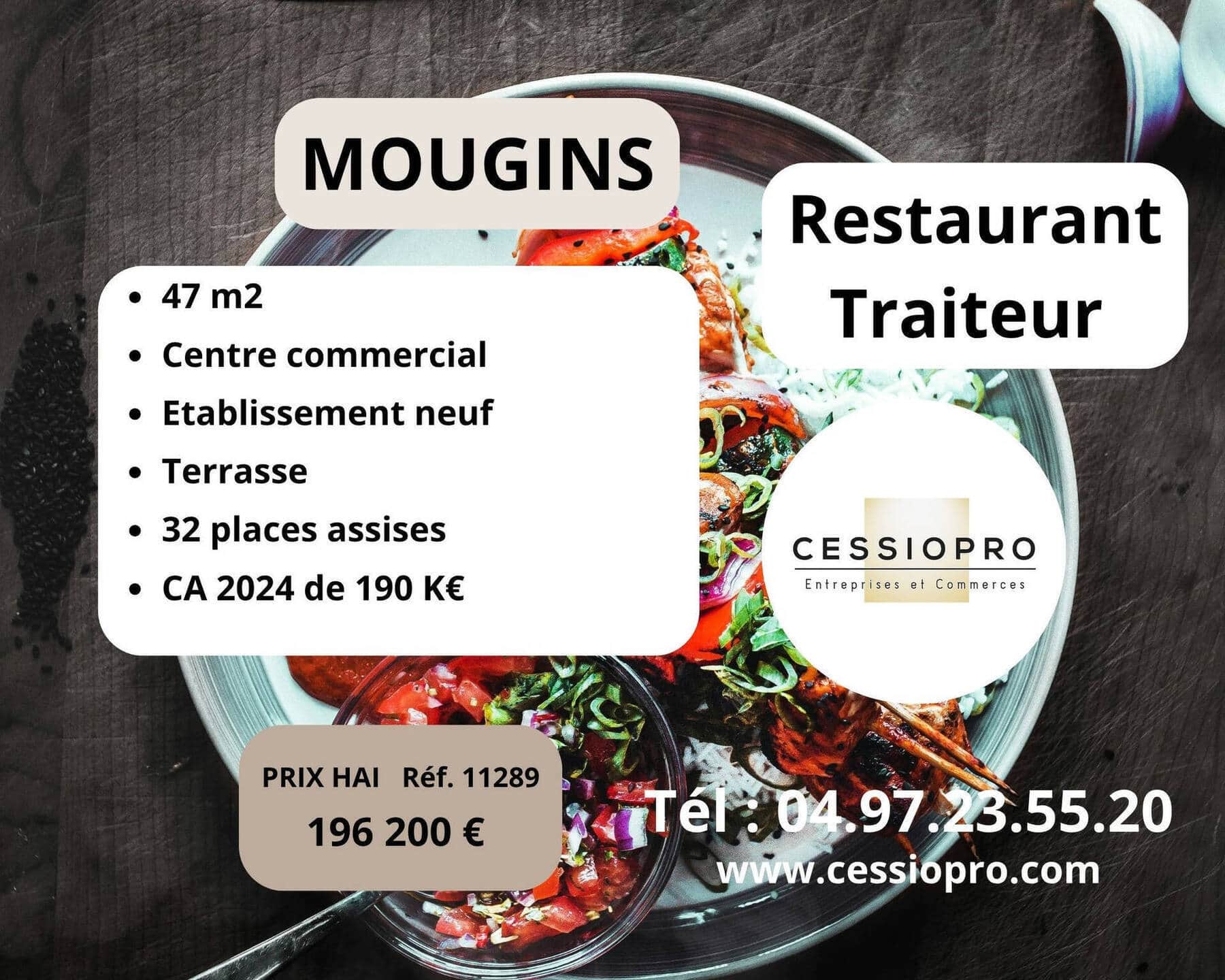 Restaurant traiteur · 140 m² · Fonds de commerce — photo 1