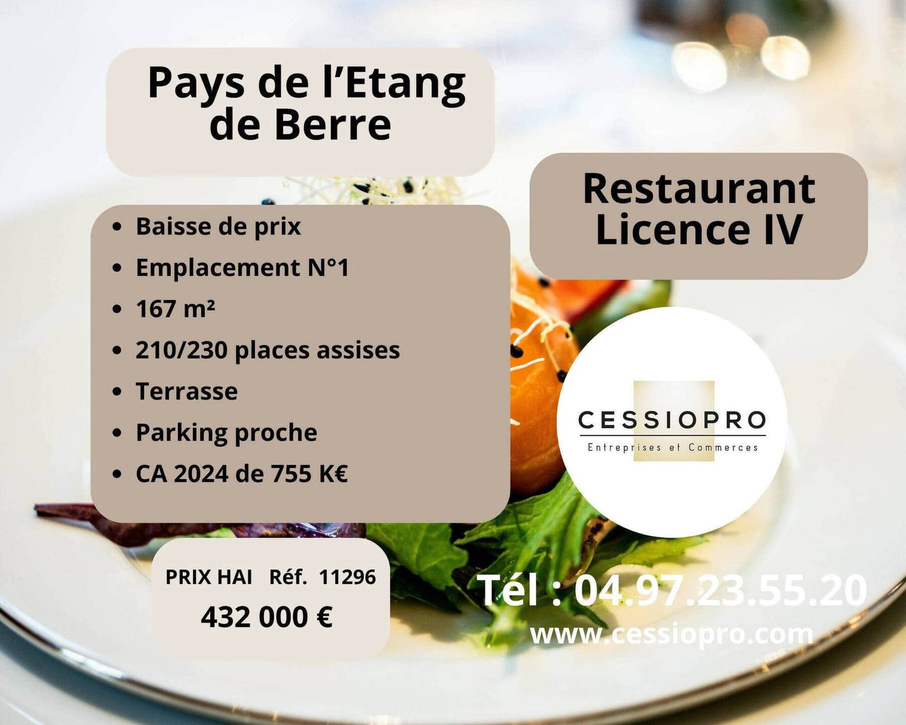 Restaurant · 137 m² · Fonds de commerce — photo 1