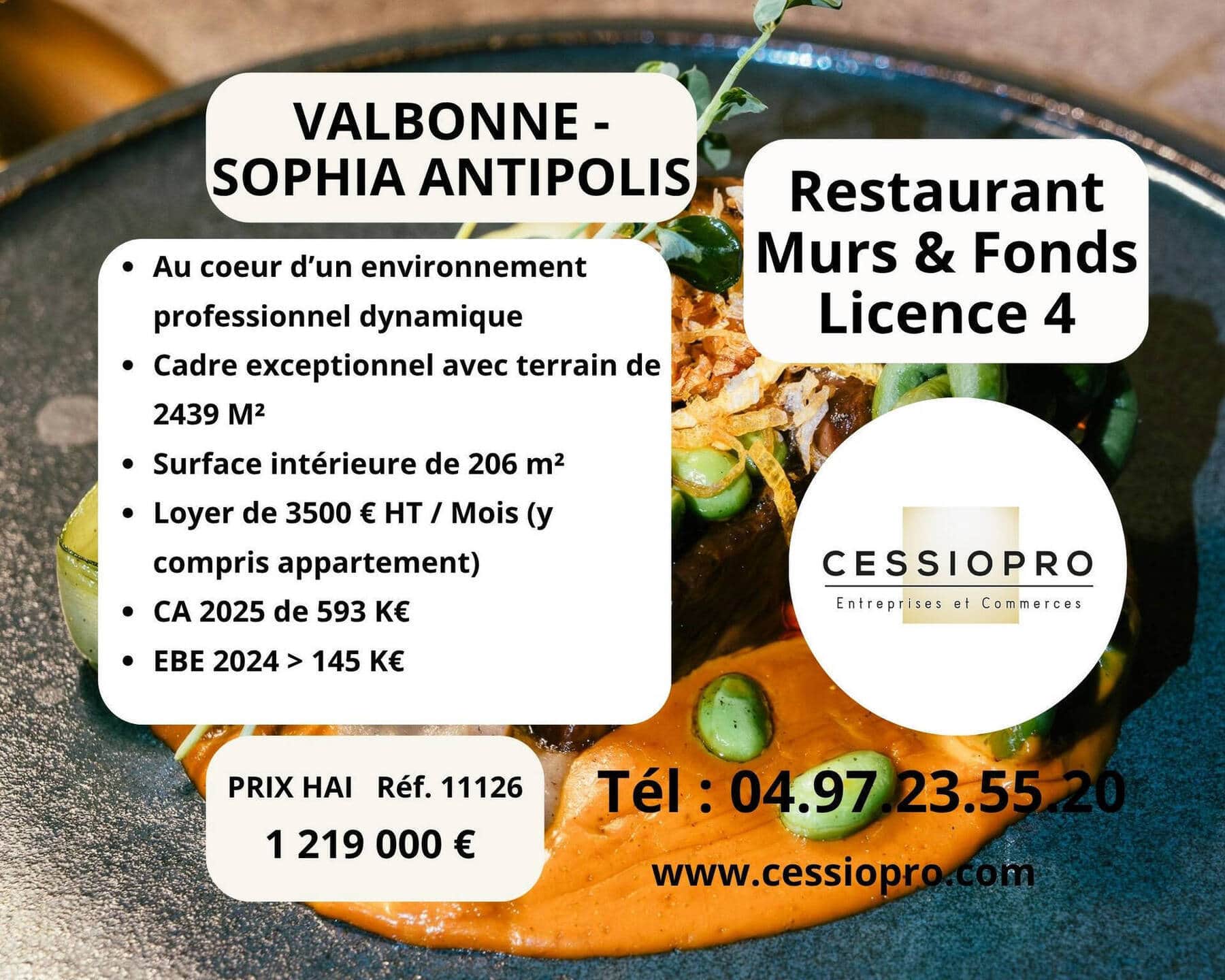 Restaurant licence iv · 220 m² · Achat des murs — photo 1