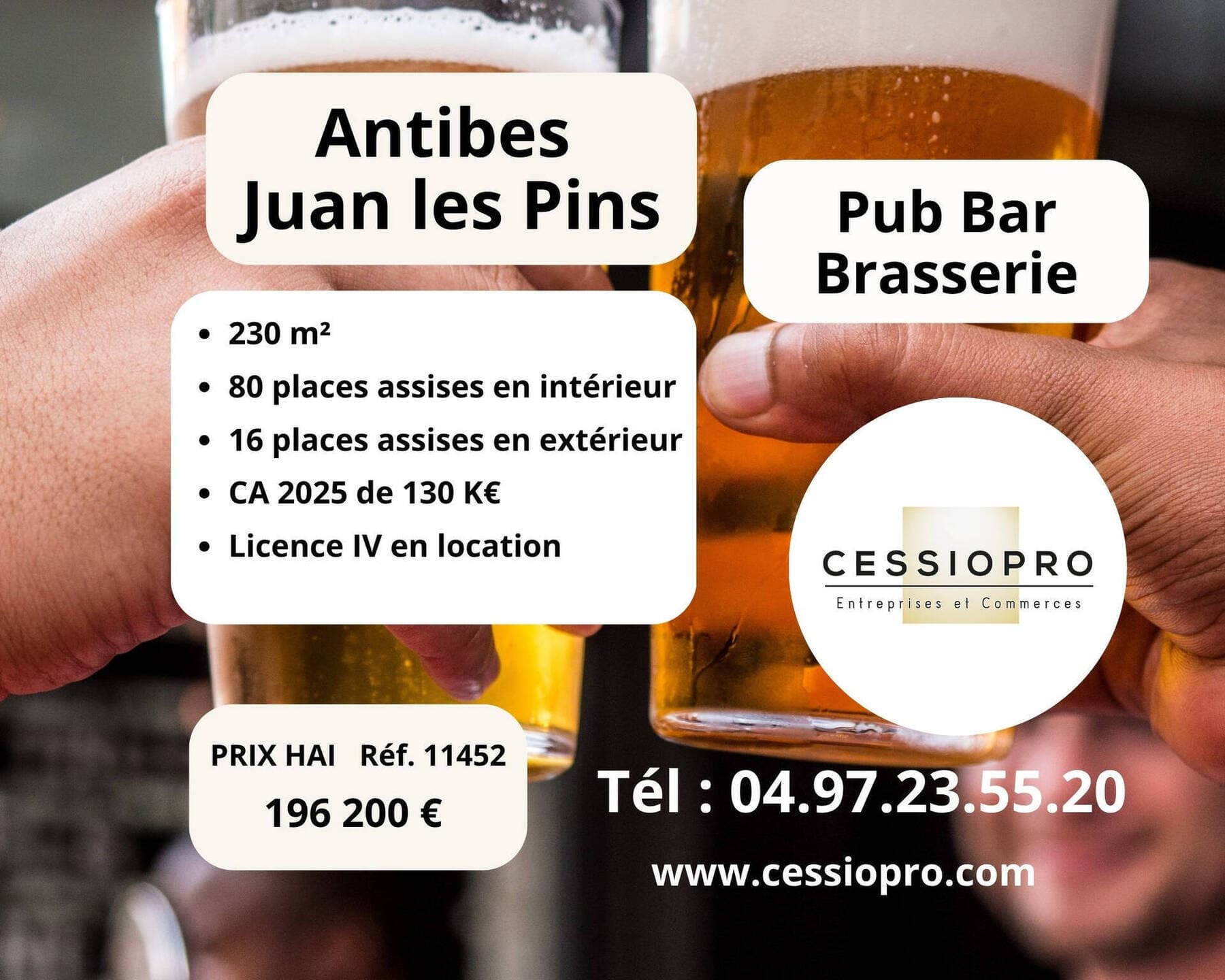 Bar brasserie · 85 m² · Fonds de commerce — photo 1