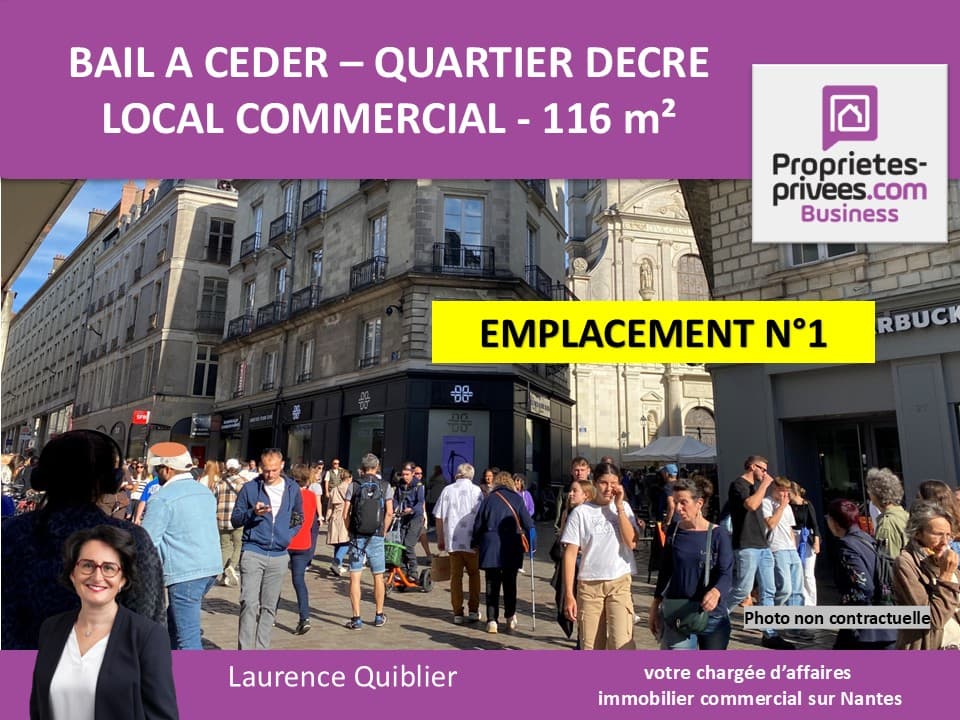 Local commercial · 116 m² · Cession de bail — photo 1