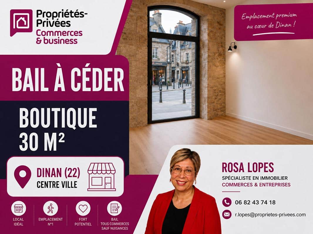 Local commercial · 30 m² · Cession de bail — photo 1
