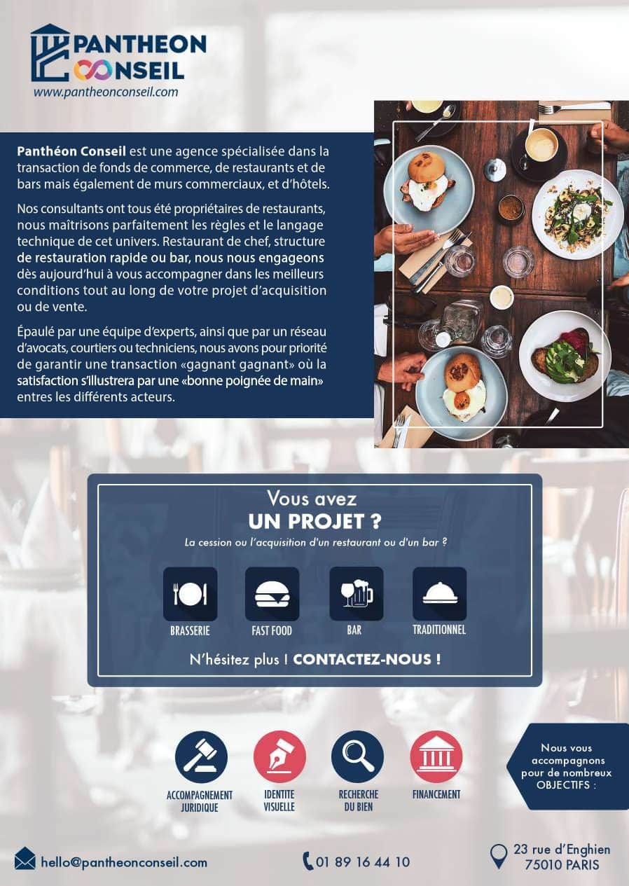 Restaurant · 100 m² · Fonds de commerce — photo 1