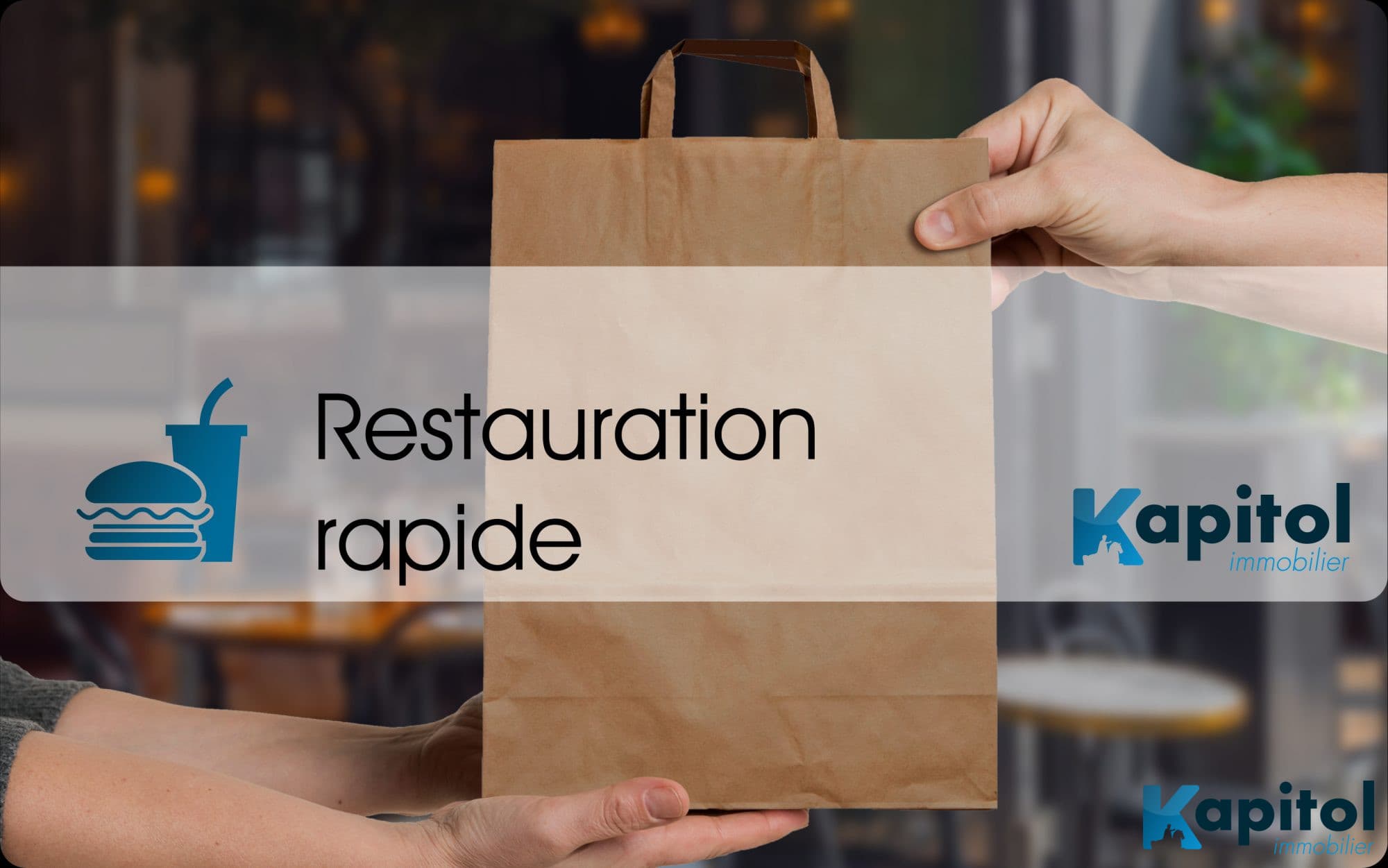 Restaurant rapide · 98 m² · Fonds de commerce — photo 1