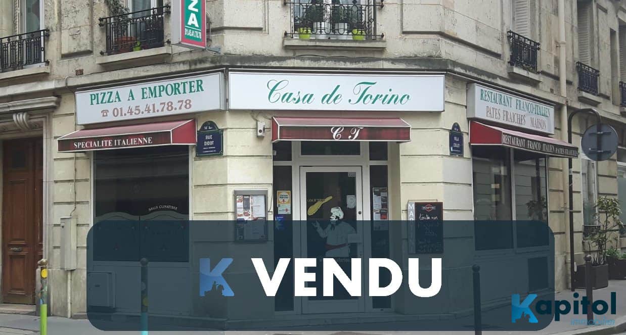 Restaurant Pizzeria · 110 m² · Fonds de commerce — photo 1